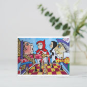 CARTE POSTALE ALICE EN WONDERLAND (Debout devant)