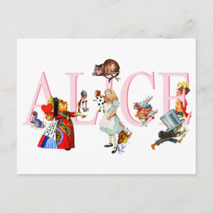 CARTE POSTALE ALICE ET AMIS