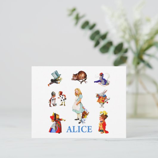 CARTE POSTALE ALICE ET AMIS (Debout devant)