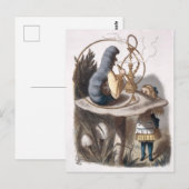 Carte Postale ALICE et chenille (Devant / Derrière)