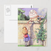 Carte Postale Alice et couleur de Humpty (Devant / Derrière)