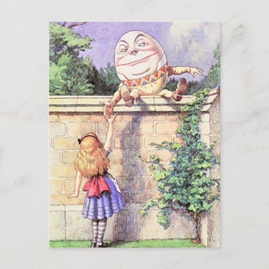 Carte Postale Alice et couleur de Humpty (Devant)