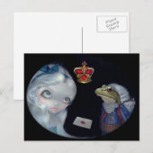 Carte postale "Alice et Footman de la grenouille" (Devant / Derrière)
