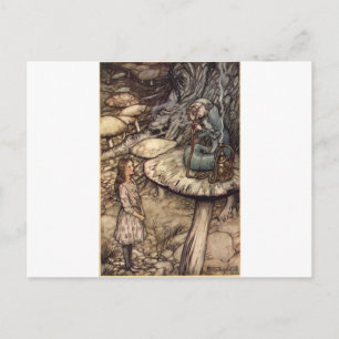 Carte Postale Alice et la Caterpillar