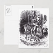 Carte Postale Alice et la Faune (Devant / Derrière)