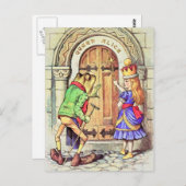 Carte Postale Alice et la grenouille (Devant / Derrière)