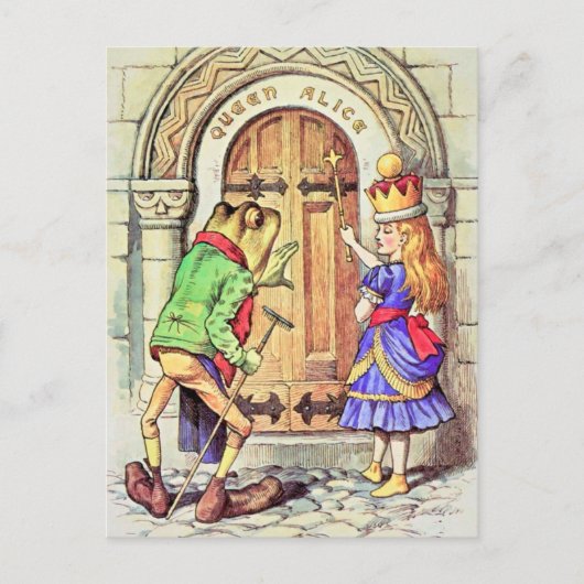Carte Postale Alice et la grenouille (Devant)