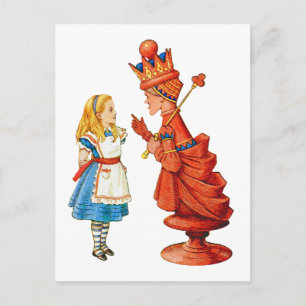 Carte Postale Alice et la Reine Rouge