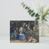 Carte postale "Alice et Las Meninas" (Debout devant)