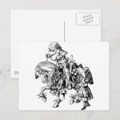 Carte Postale Alice et le chevalier blanc (Devant / Derrière)