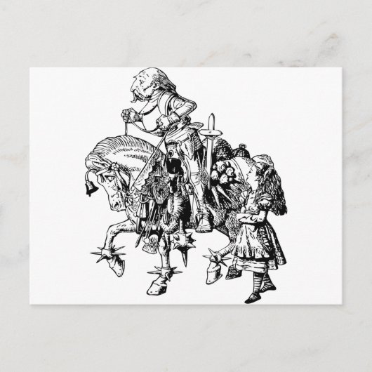 Carte Postale Alice et le chevalier blanc (Devant)