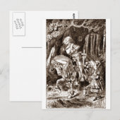 Carte Postale Alice et le chevalier blanc (Devant / Derrière)