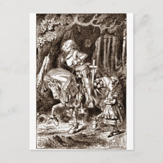 Carte Postale Alice et le chevalier blanc