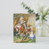 Carte Postale Alice et le chevalier blanc au pays des merveilles (Debout devant)