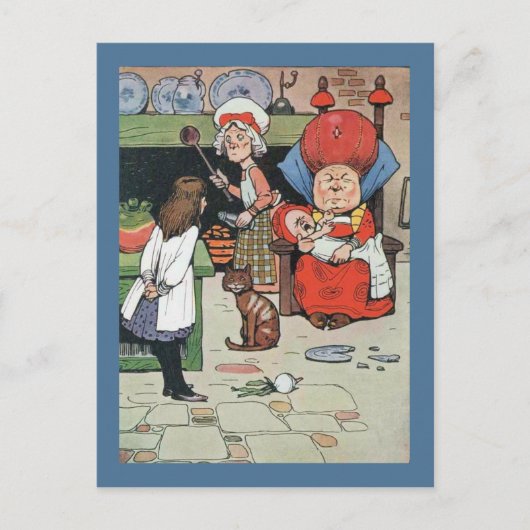 Carte Postale Alice et le Cook (Devant)