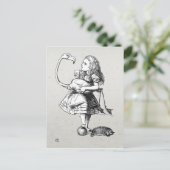 Carte Postale Alice et le Flamant rose (Debout devant)