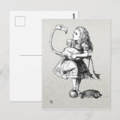 Carte Postale Alice et le Flamant rose (Devant / Derrière)