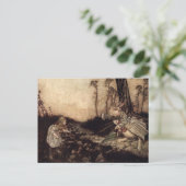 Carte Postale Alice et le lapin blanc (Debout devant)