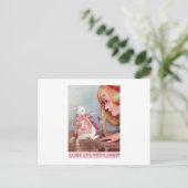 Carte Postale Alice et le lapin blanc (Debout devant)