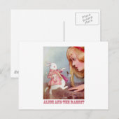 Carte Postale Alice et le lapin blanc (Devant / Derrière)