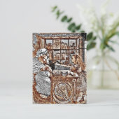 Carte Postale Alice et le mouton de Tricot (Debout devant)