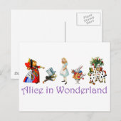 Carte Postale Alice et ses amis au pays des merveilles (Devant / Derrière)