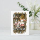 Carte Postale Alice floats down the rabbit hole (Debout devant)