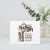 Carte Postale Alice Humpty Dumpty Wonderland Conversation Citati (Debout devant)