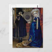 Carte postale "Alice in a Van Eyck Portrait" (Devant / Derrière)
