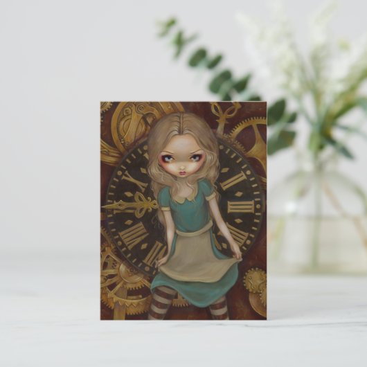 Carte postale "Alice in Clockwork" (Debout devant)