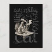 Carte Postale Alice In Wonderland Caterpillar Grunge (Single) (Devant)