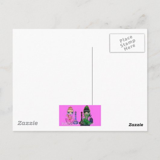 Carte Postale Alice In Wonderland et Cheshire Cat (Dos)