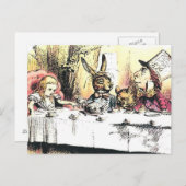 Carte postale Alice in Wonderland Mad Tea Party (Devant / Derrière)