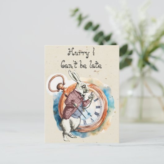 Carte Postale Alice - Lapin Blanc 1865 (Debout devant)