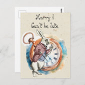 Carte Postale Alice - Lapin Blanc 1865 (Devant / Derrière)