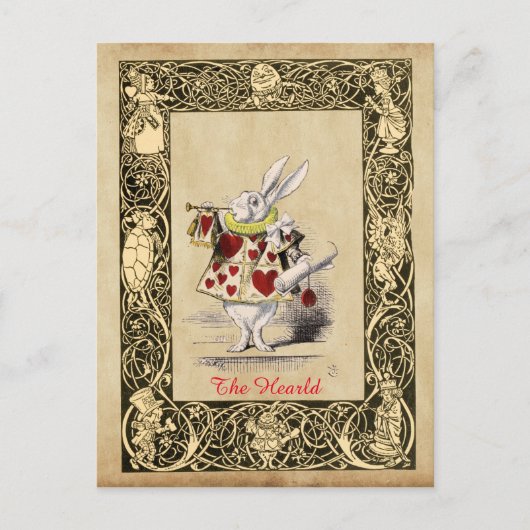 Carte Postale Alice - Lapin Blanc - Le Herald 1865 (Devant)