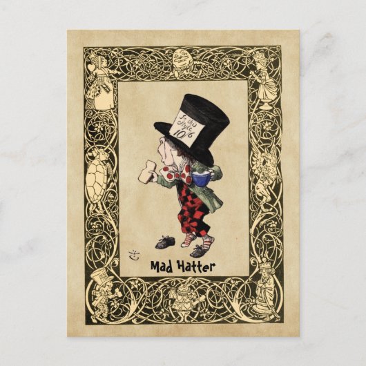 Carte Postale Alice - Mad Hatter 1865 (Devant)
