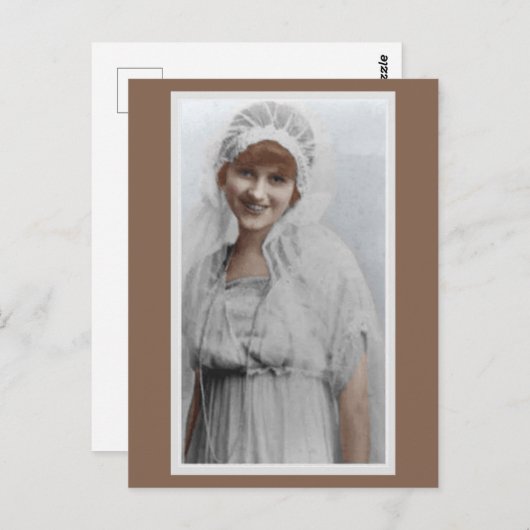 Carte Postale Alice Marion McPherrin Swigert portrait de 1917 (Devant / Derrière)