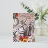 Carte Postale alice nonsense wonderland curtain (Debout devant)