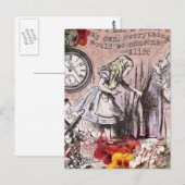 Carte Postale alice nonsense wonderland curtain (Devant / Derrière)