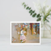 Carte Postale Alice prend un voyage au pays des merveilles (Debout devant)