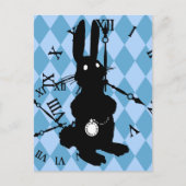 Carte Postale Alice Rabbit tard (Devant)