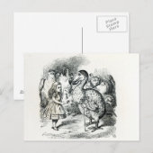 Carte Postale Alice rencontre le Dodo (Devant / Derrière)