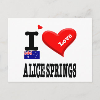 Carte Postale ALICE SPRINGS - I Love -