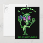 carte postale Alien (Devant / Derrière)