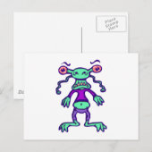 Carte Postale Alien (Devant / Derrière)