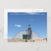 Carte Postale Alien à la zone 51 (Devant / Derrière)