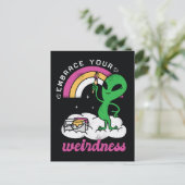 Carte Postale Alien Acceptez votre Wierness (Debout devant)
