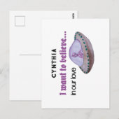 Carte Postale Alien amour valentine (Devant / Derrière)