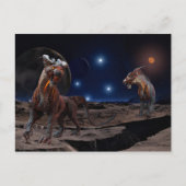 Carte Postale Alien Créature Planète Effrayer (Devant)